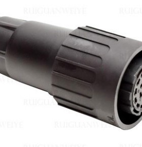 Amphenol C16-3 黑色塑料连接器航空插头插头 19芯/ 20芯 19+PE