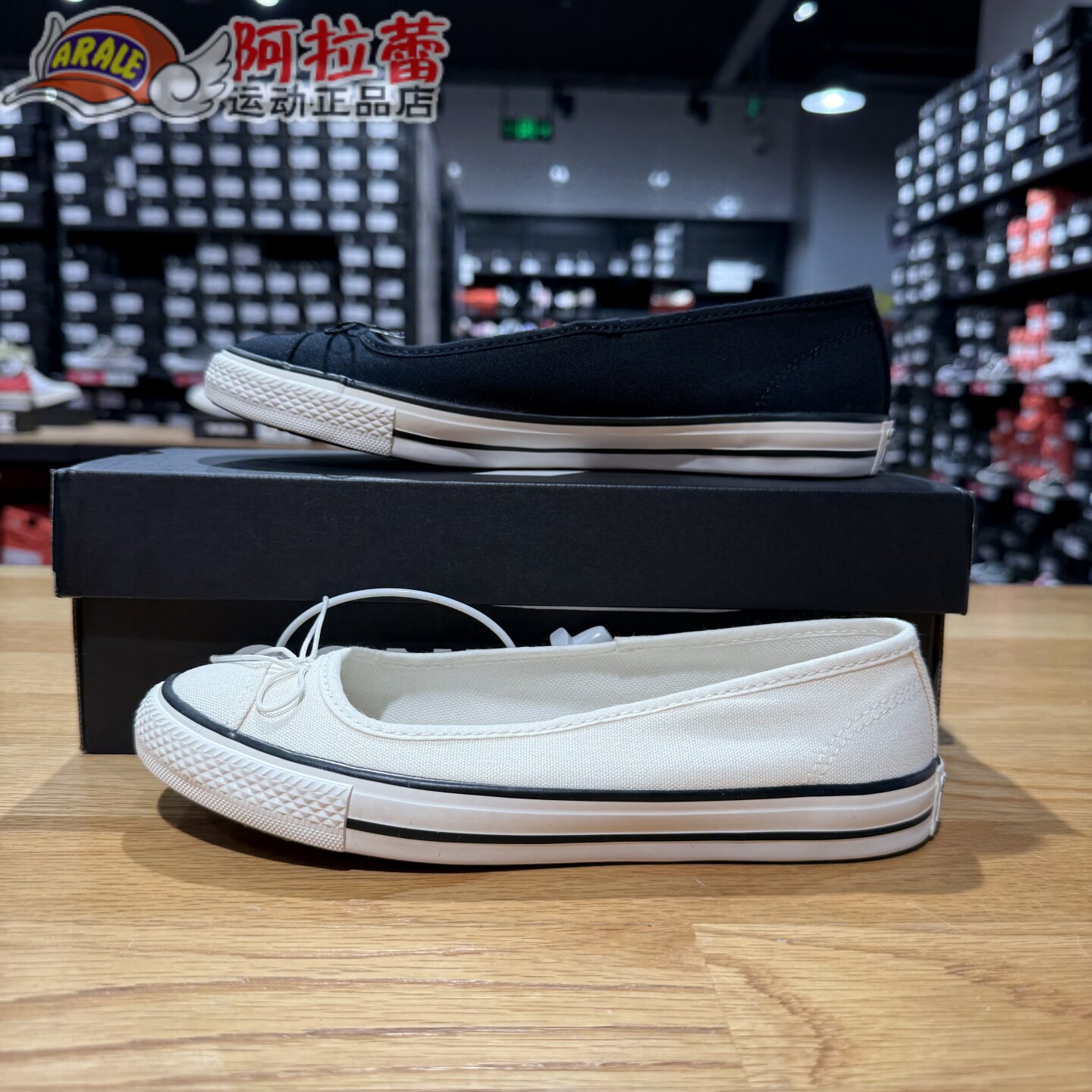匡威/Converse 女士夏季新品休闲软巧芭蕾鞋 A16210C A16211C图片
