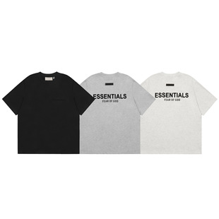 2024春夏新款ESS第八季主线联名圆领套头短袖男女同款潮牌短袖