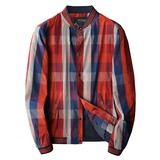 2026秋季热销潮男个性休闲百搭格子夹克衫货号6692-P165，男装夹克，钱塘2010A