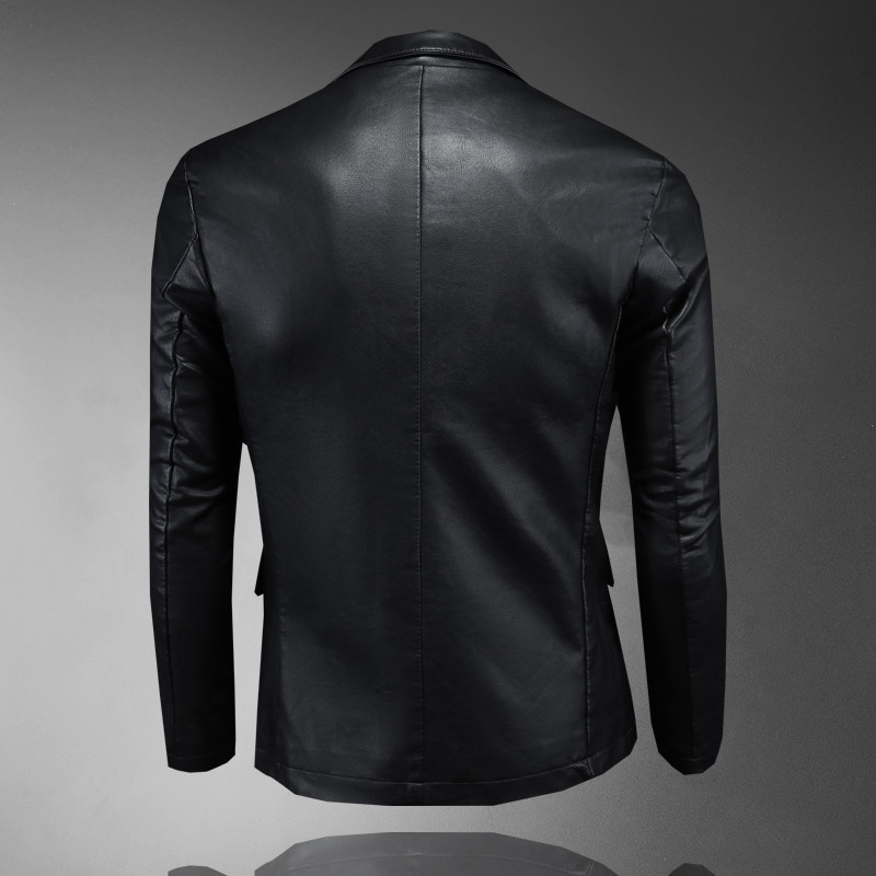 2024秋季热销修身时尚皮外套皮西服货号A720-P135跑量款,男装皮衣,钱塘2010-1