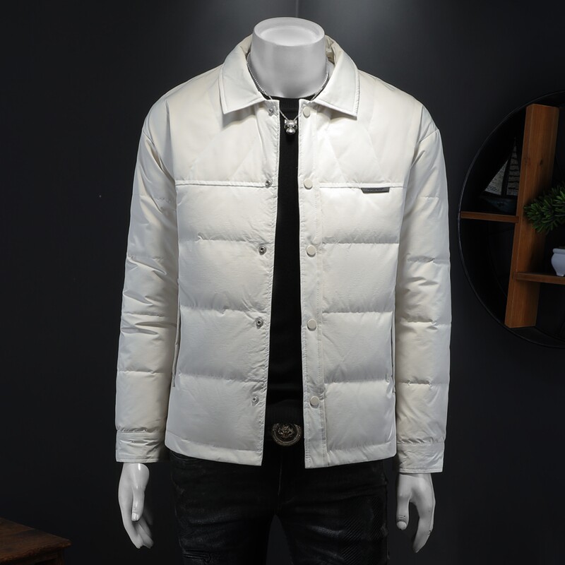 2024冬季新款翻领休闲羽绒服QT212-9908-P220 假模图图片