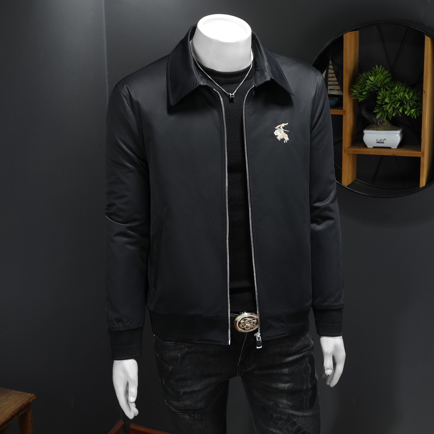 冬季新款休闲翻领保暖棉服QT212-7769-P255假模图,男装棉衣,钱塘2010A