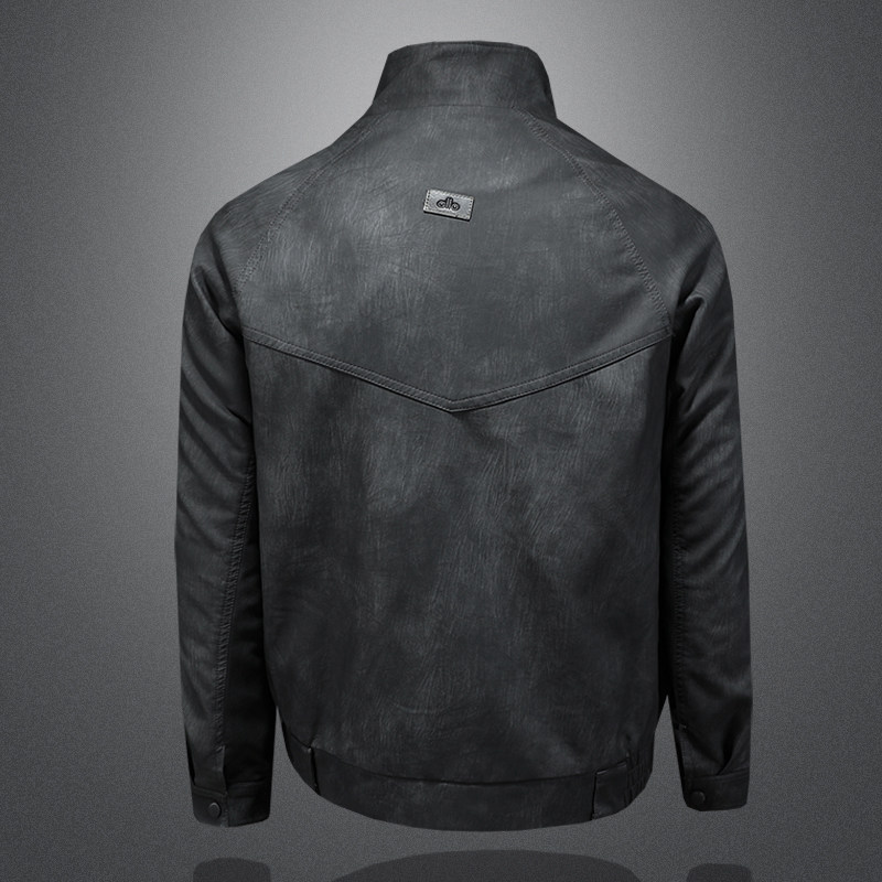 2025新款男皮衣加绒加厚秋冬机车服QT212-货号9012-P160镂空图,男装皮衣,钱塘2010-1