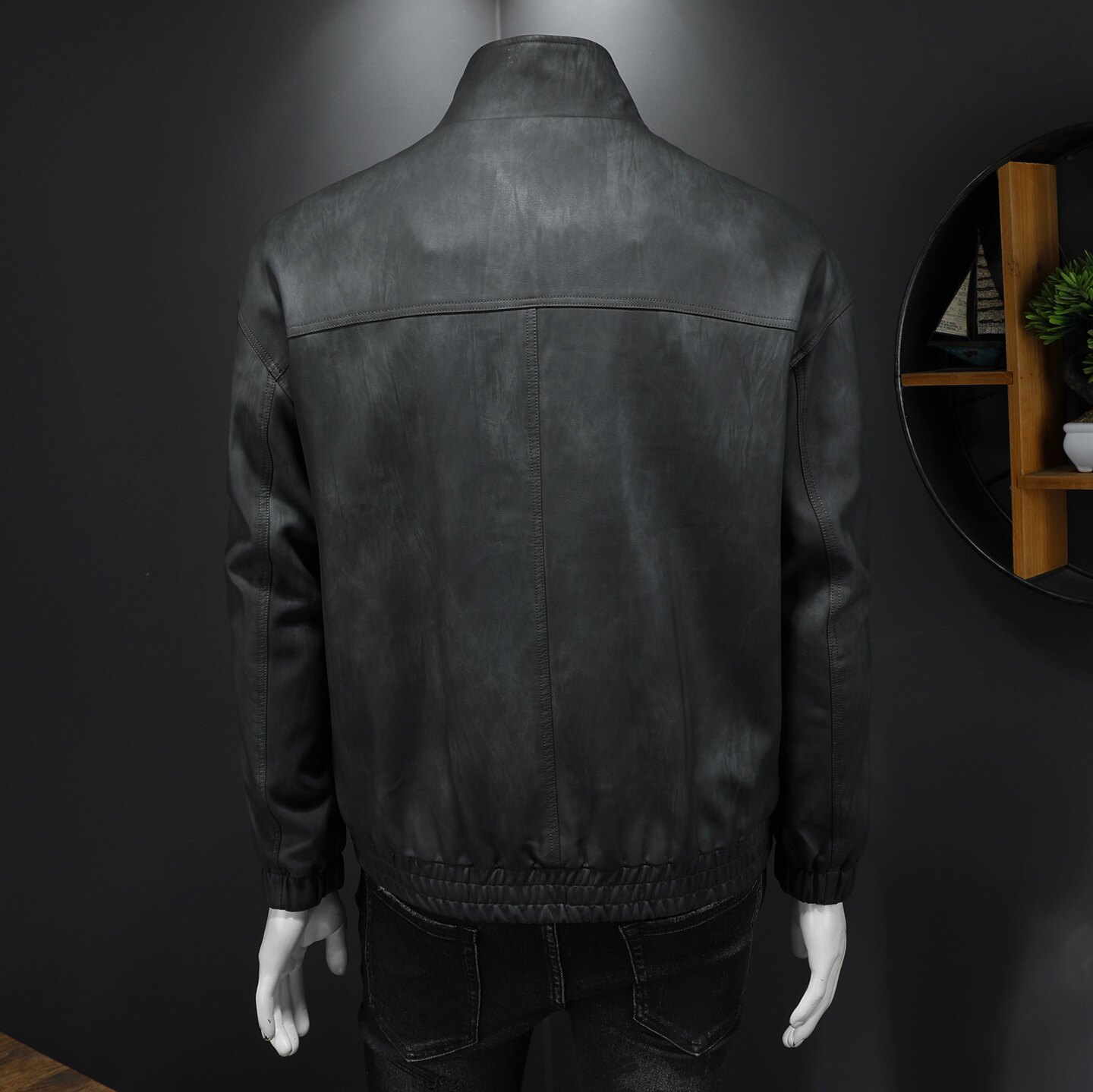 2026新款男皮衣秋冬机车服外套QT212-货号9015-P160假模图,男装皮衣,钱塘2010-1