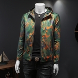 2024秋季新款休闲连帽夹克货号7697-P175假模图，男装夹克，钱塘2010-1