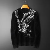 3711冬季新款提花加厚水貂绒保暖毛衣P135238，男装针织衫/毛衣，钱塘2010-1