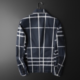 2026春秋季男士休闲格子西装领夹克货号7087-P175，男装夹克，钱塘2010A