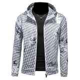 2024秋季热销连帽休闲夹克货号7660-P175假模图，男装夹克，钱塘2010-1