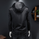 2026春秋休闲印花连帽夹克货号7636-P165假模图，男装夹克，钱塘2010A