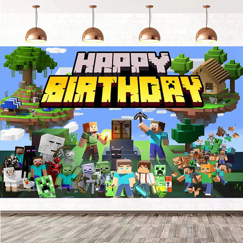Minecraft海报我的世界背景布