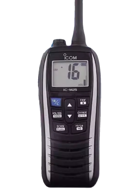 ICOM艾可幕IC-M25对讲机海事船用甚高频浮漂对讲机防水IC-M25VHF