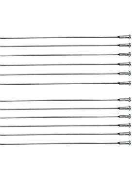 14G直径2.0mm银色弯头自行车辐条45#钢材质亮银色山地车轮辐条