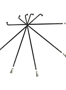 304不锈钢黑色10G直径3.2mm弯头电动摩托车辐条钢丝条(长度定做)