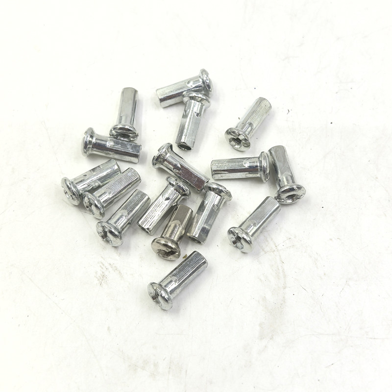 10G直径3.0-3.1mm适用电动摩托车车轮辐条帽45#钢银车条钢丝螺帽