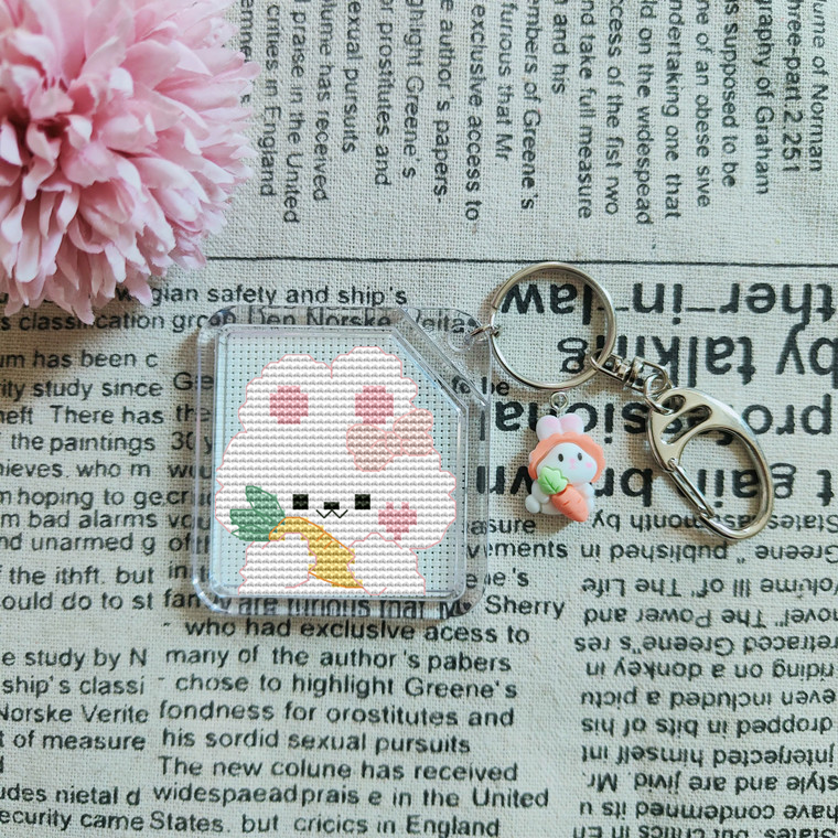 木木家十字绣可爱小兔挂件