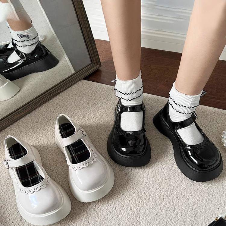 品牌特价皮面学生玛丽珍女童2025新款小皮鞋日系jk配裙子厚底单鞋