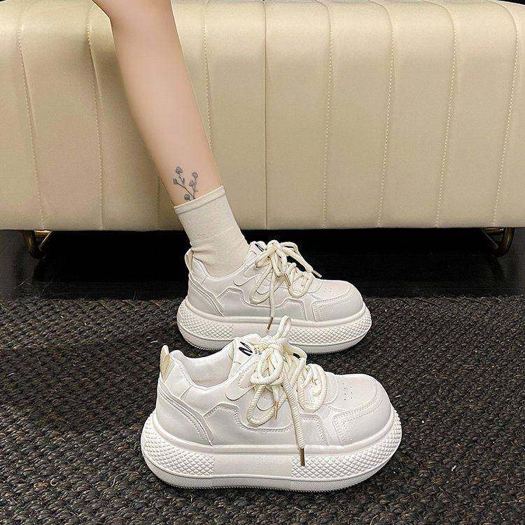 甜酷可爱绝了~配堆堆袜阔腿裤丑萌大头厚底松糕板鞋女面包小白鞋,女鞋,时尚休闲鞋,淘宝优惠券,粉丝福利购,淘宝优惠卷