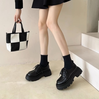 单鞋百搭英伦风jk单鞋小皮鞋