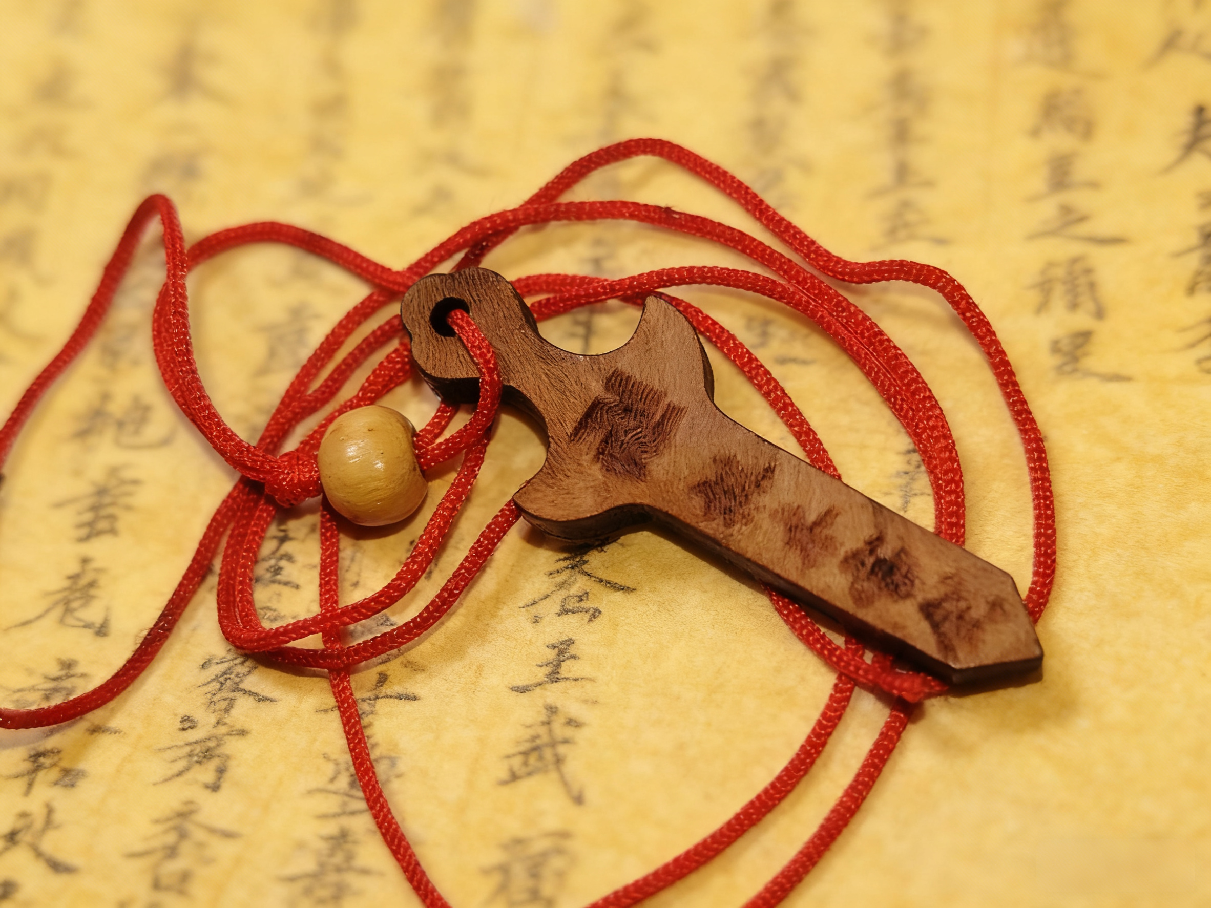 保真天然桃木剑挂件迷你版项链吊坠招财纳福好运吉祥物出入平安