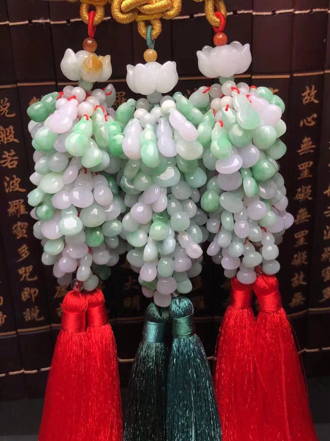 天然A货翡翠玉葫芦汽车挂件璧挂精品缅甸玉石多用款饰品