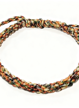 纯手工编织玉米结优质棉线五彩五色绳手链本命年幸运端午节手绳