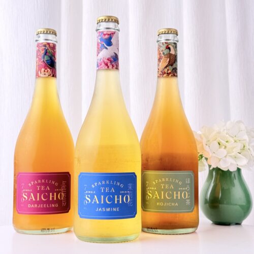 SPARKLING英国SAICHO萃澄TEA茉莉花气泡茶焙茶起泡茶大吉岭碳酸茶