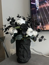 极简软装 餐桌装 家居创意花器意式 黑色陶瓷艺术花瓶摆件新中式 饰品
