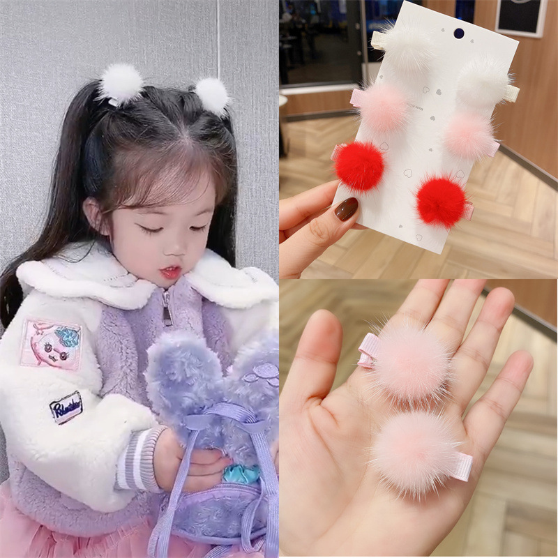 秋冬新款儿童发饰女可爱萌发夹