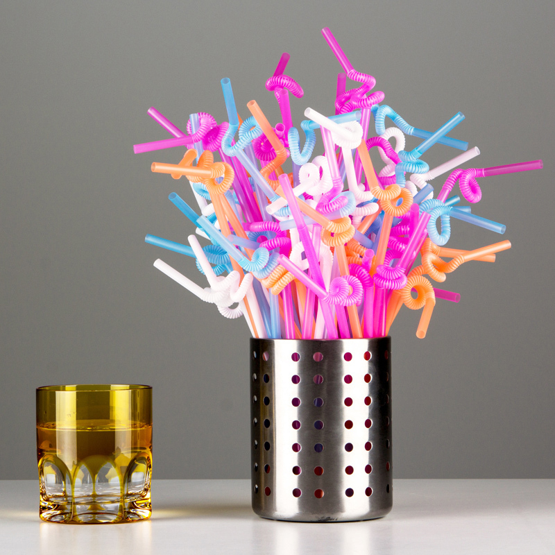 直径6长度260mm双童彩色艺术吸管