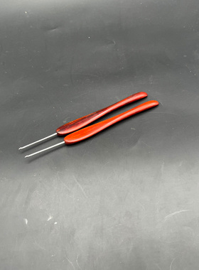 刻雕血檀钩针不锈钢针头手工钩针毛线编织DIY玩偶编织工具勾针