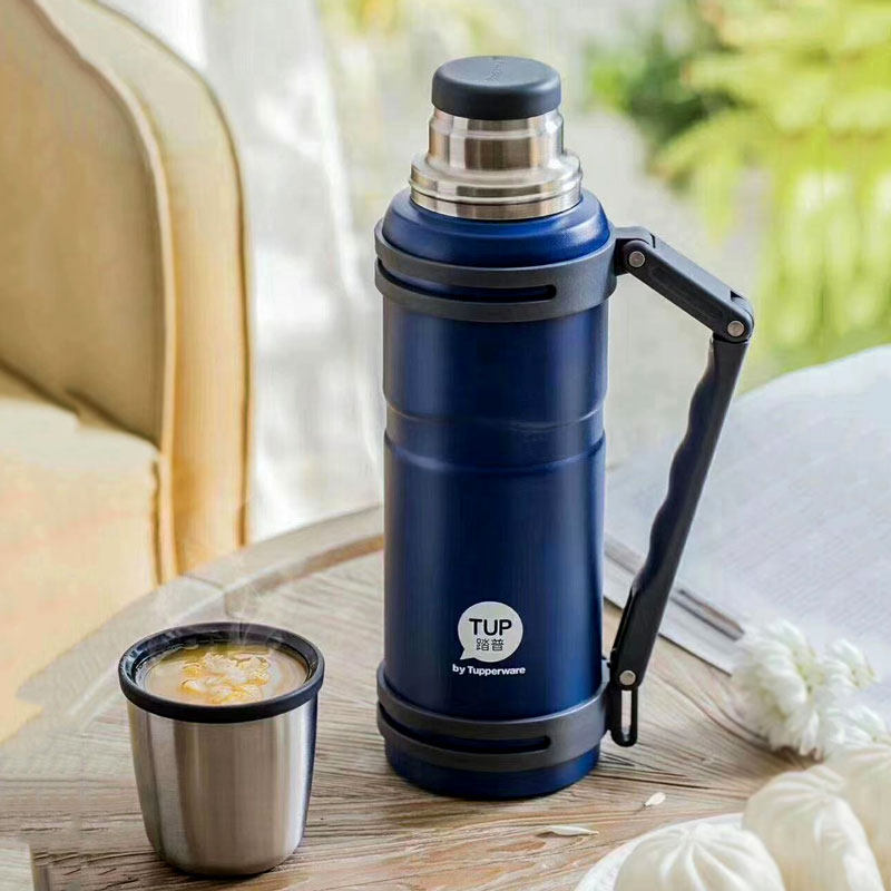 特百惠 1.2升保温壶 大容量家用保温壶便携小型户外不锈钢内胆