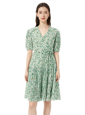 RM系列-时尚气质简约透气碎花雪纺连衣裙显瘦百搭YL922/YL1015