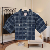 翻领百搭水洗牛仔上衣E87 捡漏福利原生水洗新款 恋