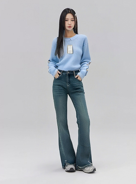 【MB】高级感宽松慵懒风简约时尚百搭休闲针织衫MB650