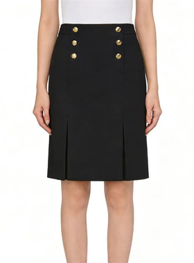 SF系列-淑女黑色高腰气质修身半身裙SF102