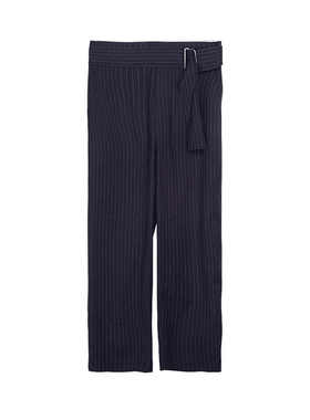 【BJ】直筒深蓝色百搭修身时尚简约休闲裤BJ2380