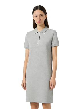 SP系列-气质简约灰色针织连衣裙显瘦百搭P649