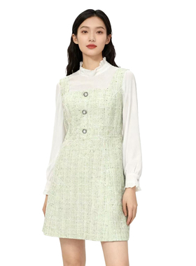 RM系列-新款复古小香风时尚气质洋气连衣裙YL908