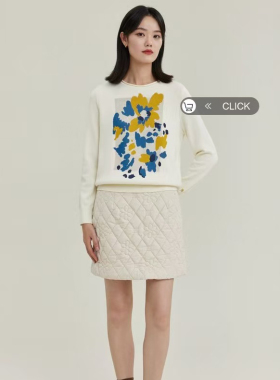 【恋PCH】时尚简约百搭压纹半身裙高腰简约气质显瘦潮流范EA15