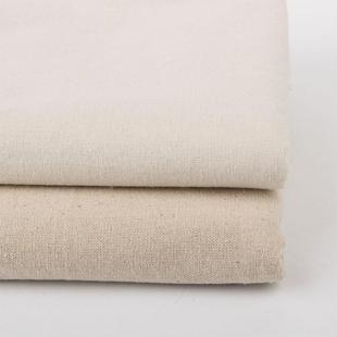 棉麻布料麻胚白胚素色纯色粗亚麻面料手工加厚胚布沙发软包粗麻布