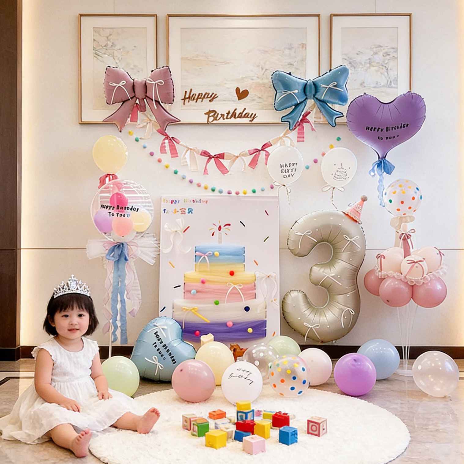 家庭客厅KT板生日布置ins宝宝男女童小公主场景装饰拍照道具9岁6,节庆用品/礼品,装扮布置套餐,淘宝优惠券,粉丝福利购,淘宝优惠卷