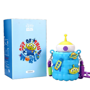 迪士尼儿童保温杯女2024新款学生上学专用水壶食品级316吸管杯男1