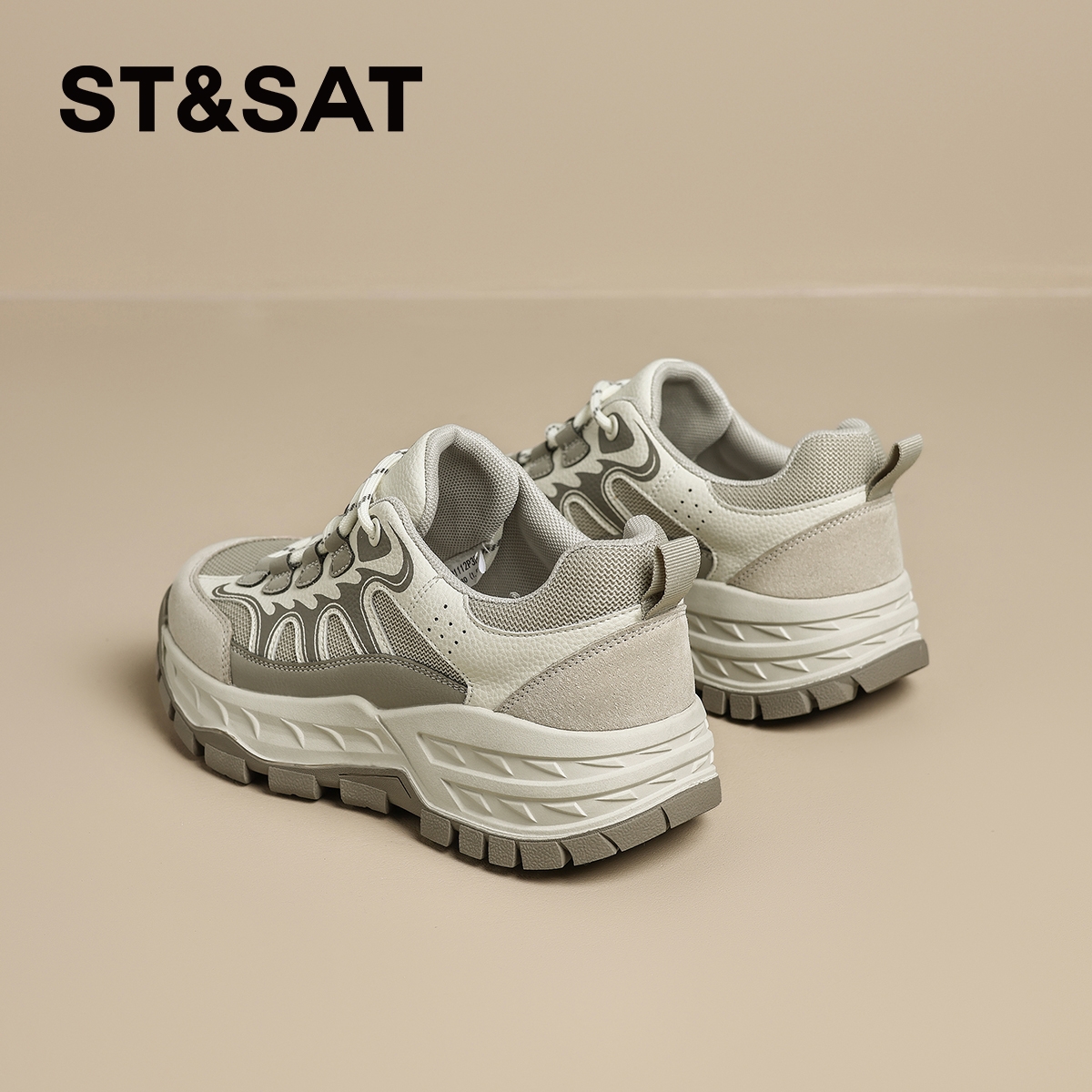 星期六舒适透气老爹鞋女鞋子