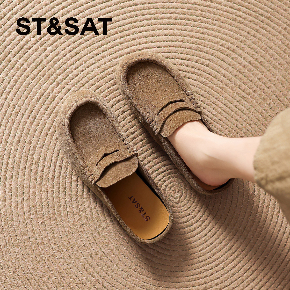 星期六反绒皮勃肯鞋女款