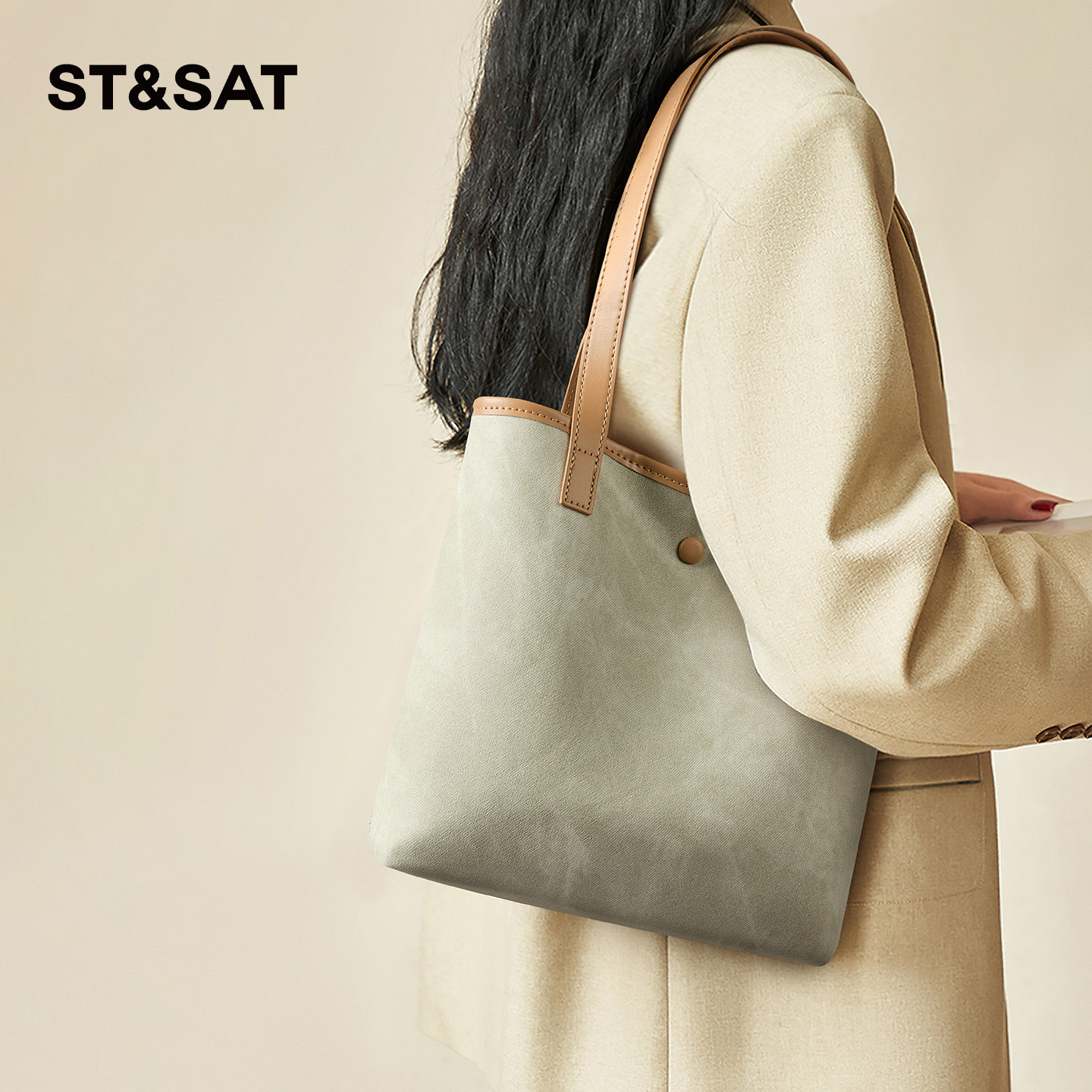 星期六扎染托特包包女士春夏新款四季百搭通勤单肩包大容量中包女