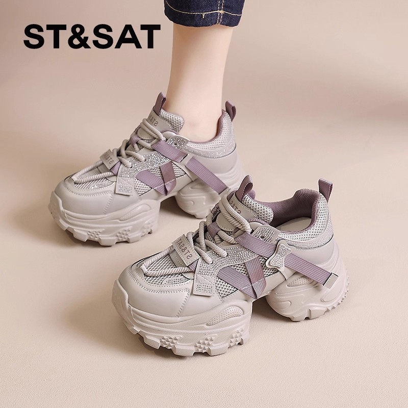 星期六官方旗舰店正品女鞋老爹鞋