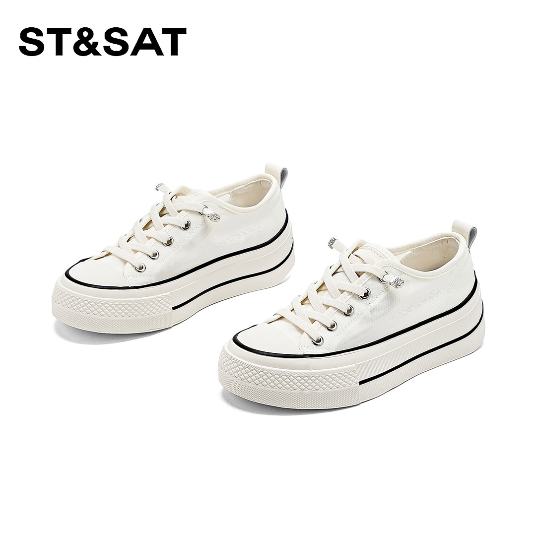 星期六厚底增高休闲板鞋女款2026年夏季新款超火不累脚时尚休闲鞋