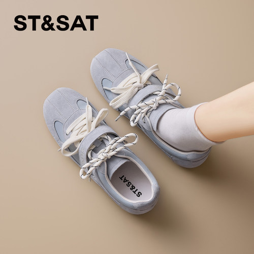星期六女德训鞋平底交叉系带