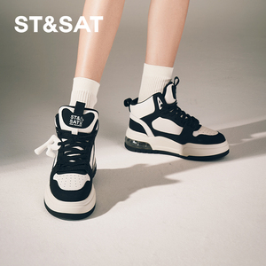 星期六高板时尚板鞋新款厚底增高保暖运动百搭女鞋SS341160HP